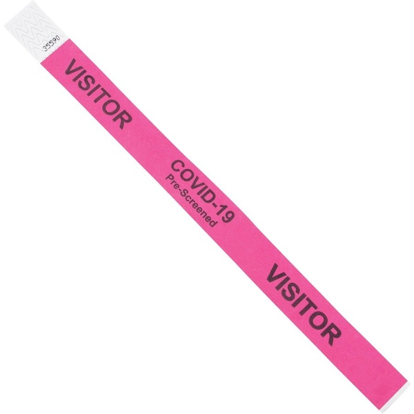 Wristband,Tyvek,Visitor,100PK